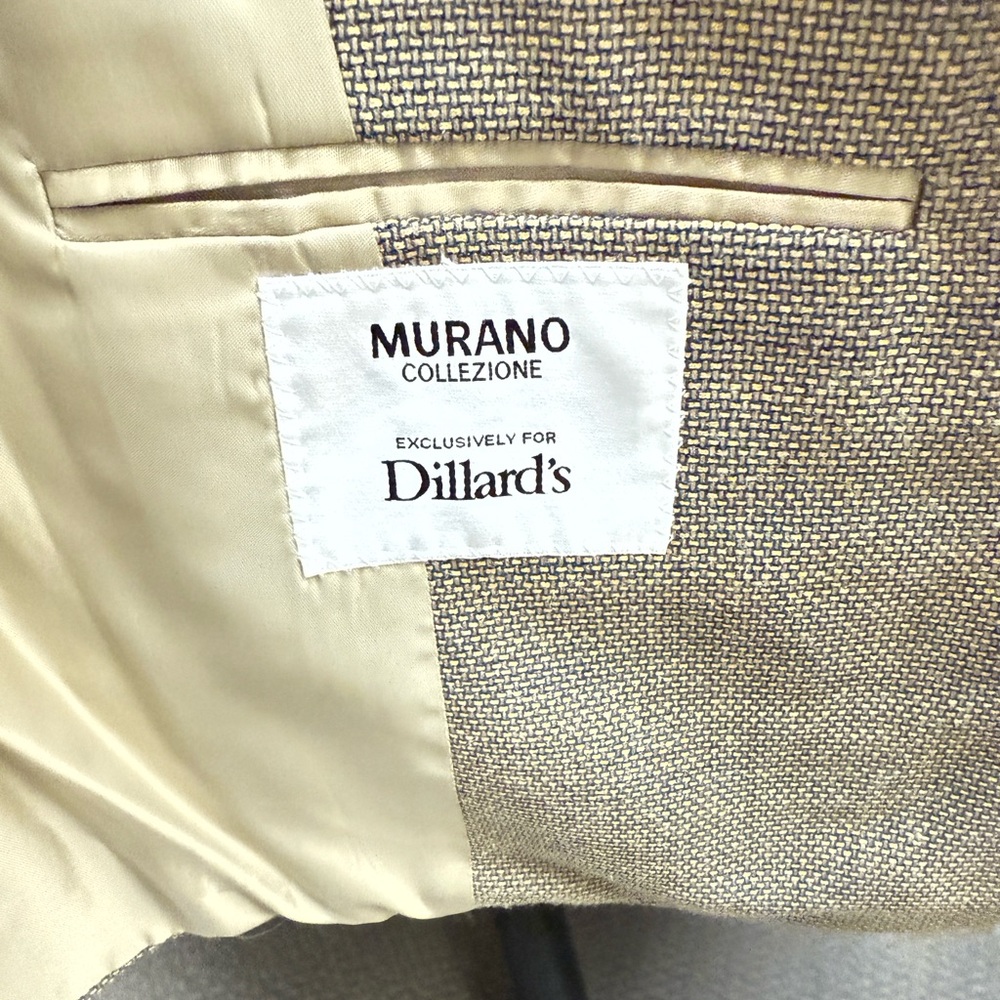 Murano Tan/Patterned Men's Blazer 38 R - Picture 5 of 15